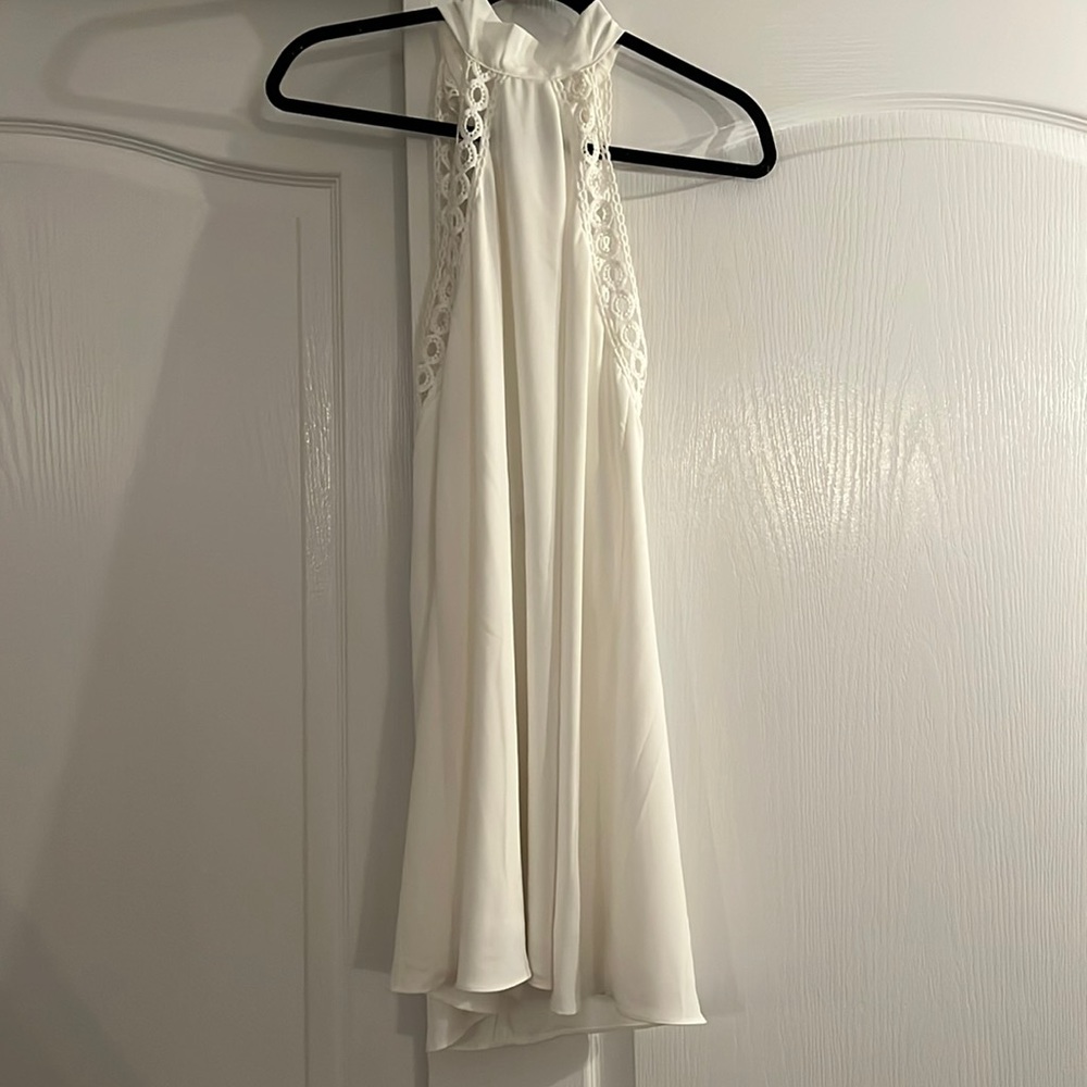 Lulus White Halter “Any Sway, Shape Or Form” Dres… - image 3